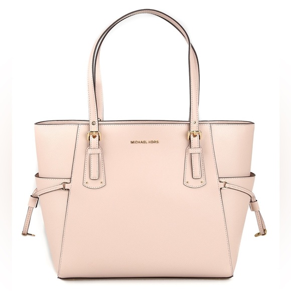 MICHAEL KORS Handbag Voyager Bag EW Tote Leather Bag Soft Pink AUTHENTIC NWT - Picture 2 of 15